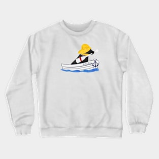 Nautical Preppy Salty Dog Black Lab Crewneck Sweatshirt